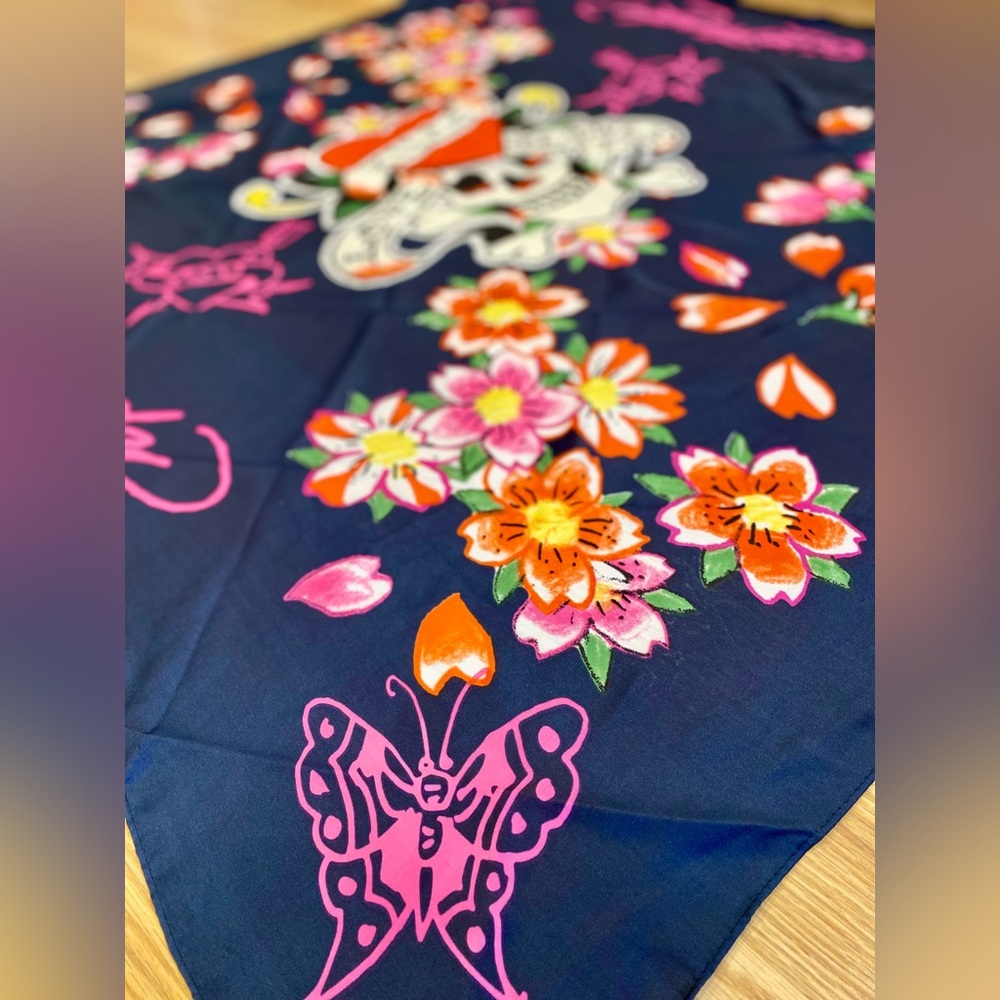🌸 Love Kills 🦋 Ed Hardy Wrap//Scarf! 🌸 xl multi wear